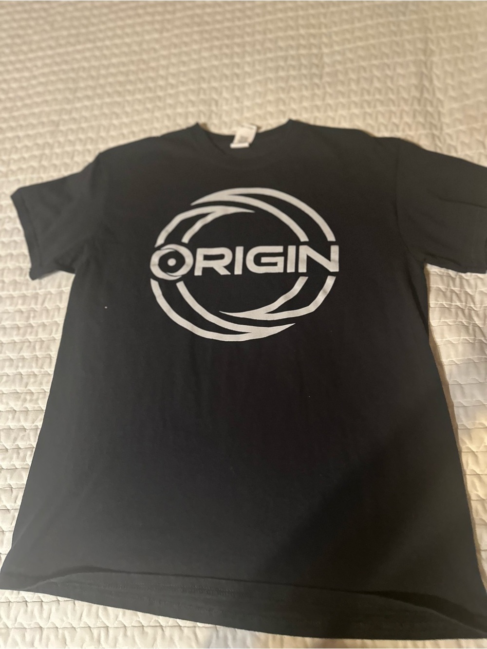 Gildan Black T‑Shirt with White Origin Logo